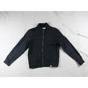 American Giant Sweatshirt Mens Medium Black Full Zip USA